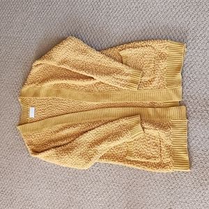 Mustard color cardigan